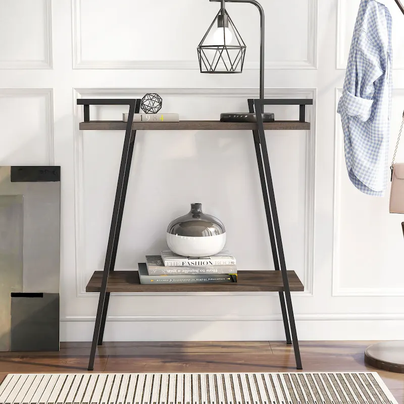 Russell Urban 31-inch Metal Two-tier Console Table