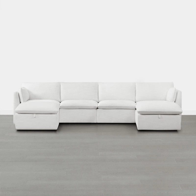 Cypress U-shape Sectional Couches Modular Sofa with Ottoman