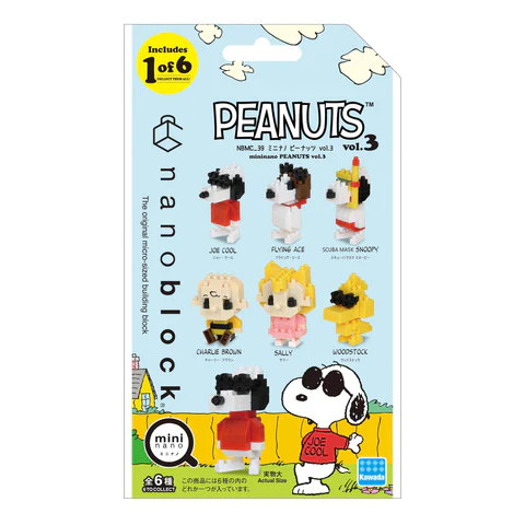 MININANO Peanuts Vol. 3 (6 Designs) Single Pack