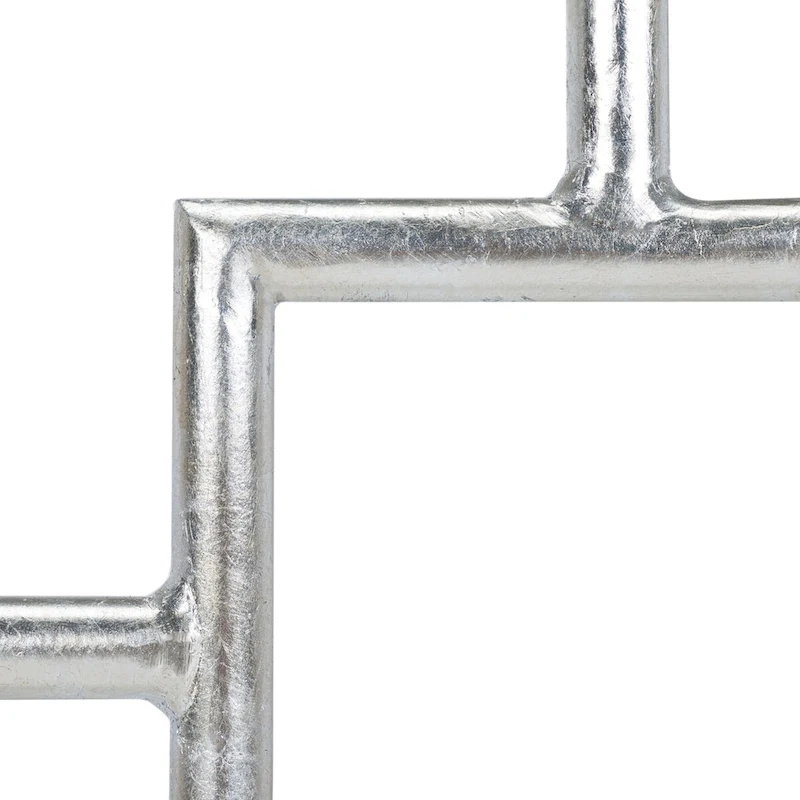 SAFAVIEH Treasures Dragojla Silver/ Glass Top Accent Table - 21.7 x 21.7 x 21.4 - 22Wx22Dx21H