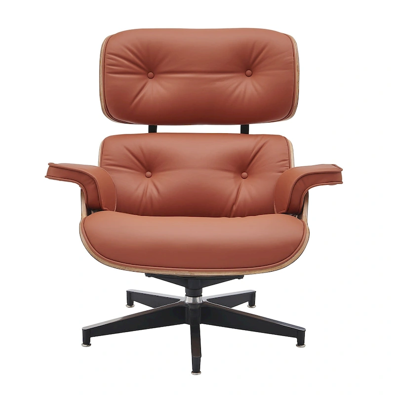 Mid Century Modern Leather Lounge Chair Armchair Recliner