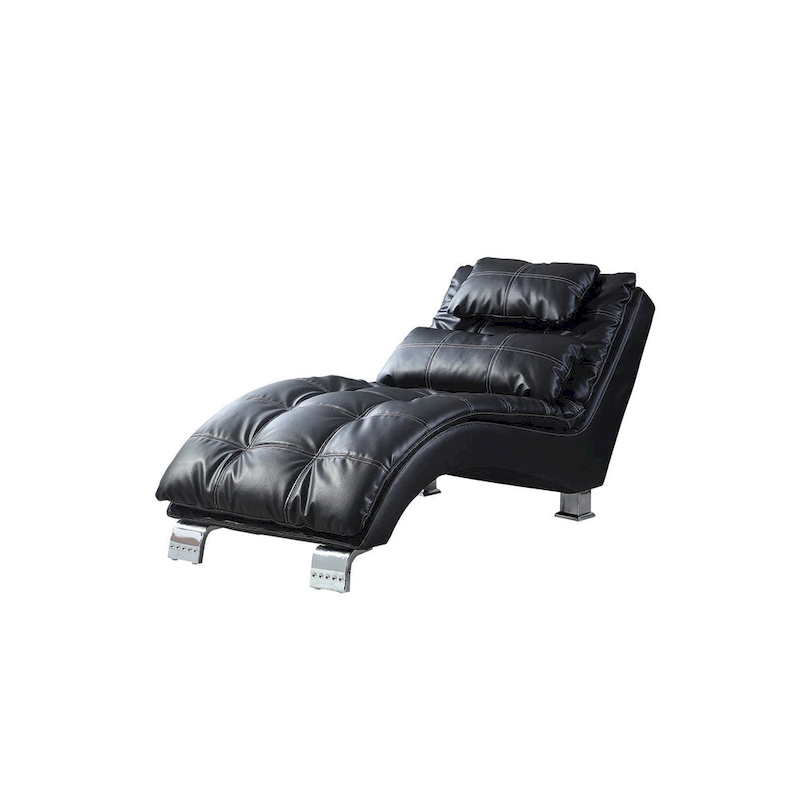 Isley Upholstered Chaise with Arched Base