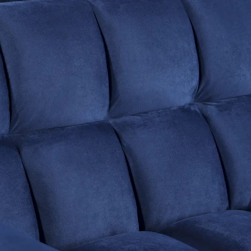 Classic 55 Width Pull Out Tufted Convertible Loveseat Sleeper Sofa Bed - 55W x 68L x 20H