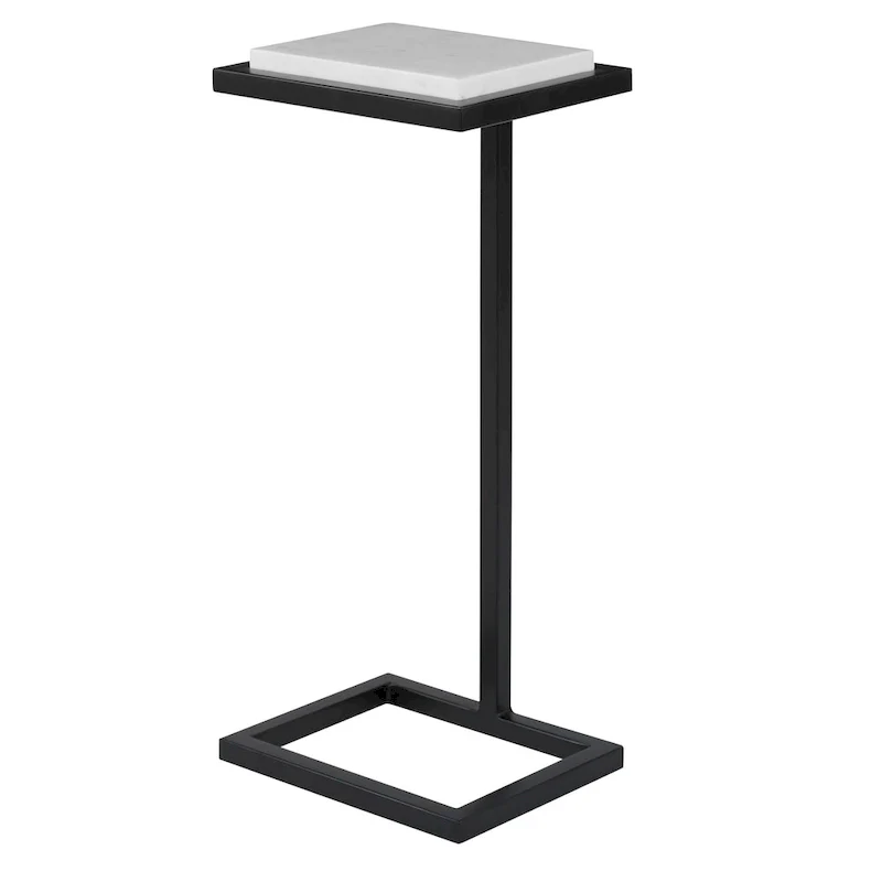 White Martini End Table - 8D x 10W x 23H
