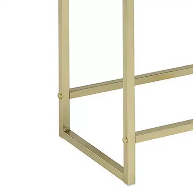 Royal Hampton Side Table, White & Gold