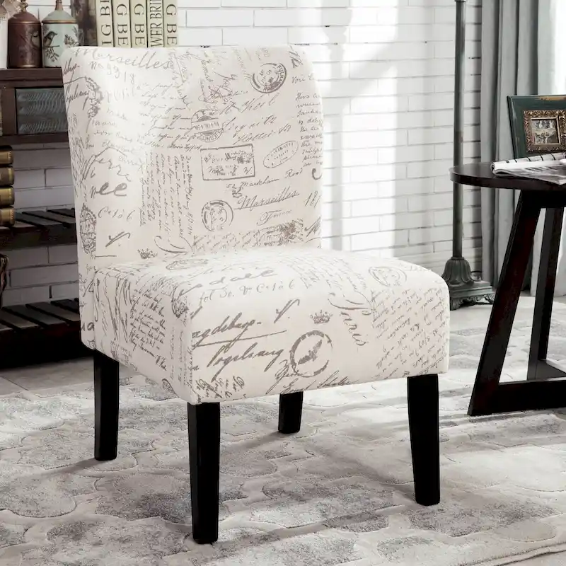The Curated Nomad Pavilion Upholstered Armless Accent Slipper Chair