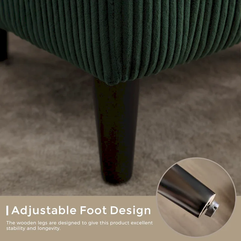 Emerald 24.8 Upholstered Barrel Chair with Wood Legs and Pillows