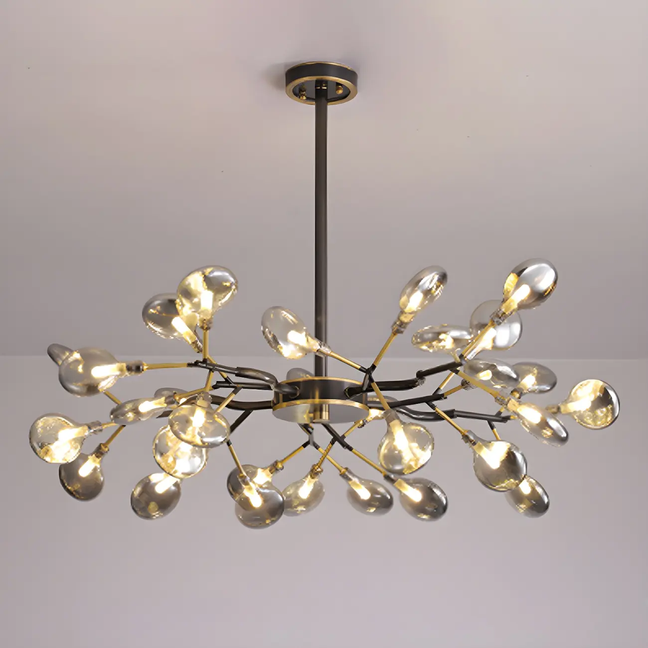 Modern Gold Metal Fireflies Island Pendant Light
