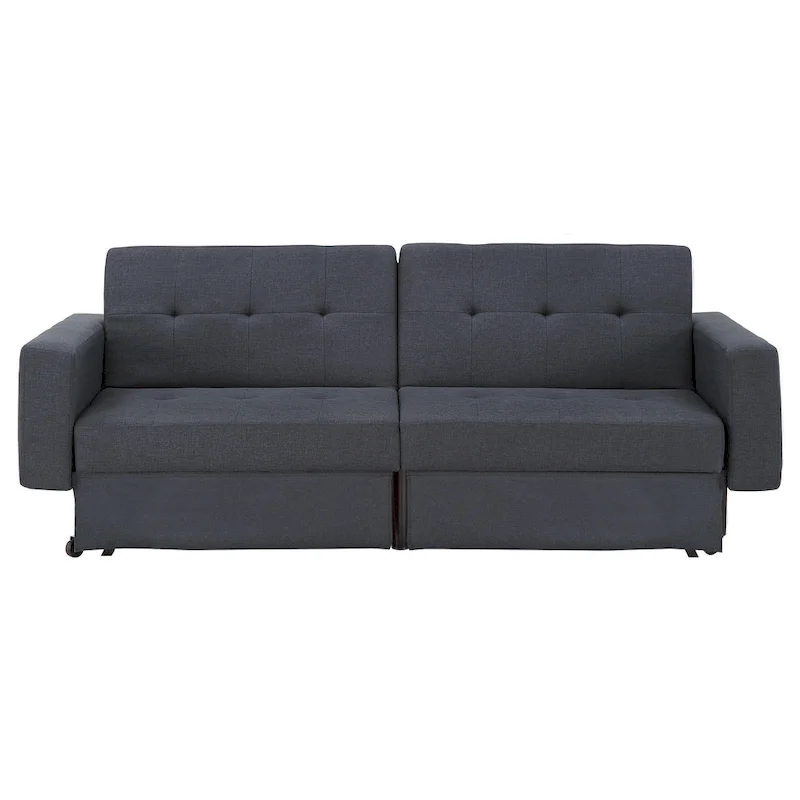 Palatka Full 80 Wide Tufted Fabric Convertible Futon by iNSPIRE Q Classic