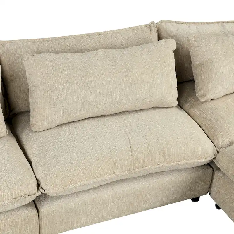 Sectional Sofa Cloud Sofa Chenille Upholstered Sofa