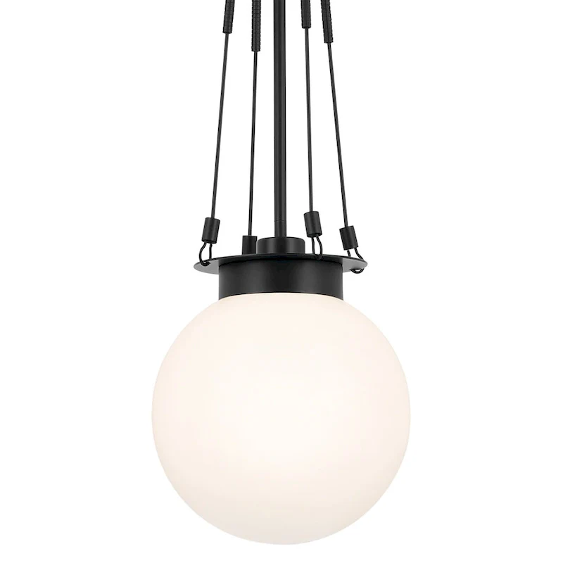 Kichler Lighting Albers 10.5 In. 1-Light Black Pendant Light