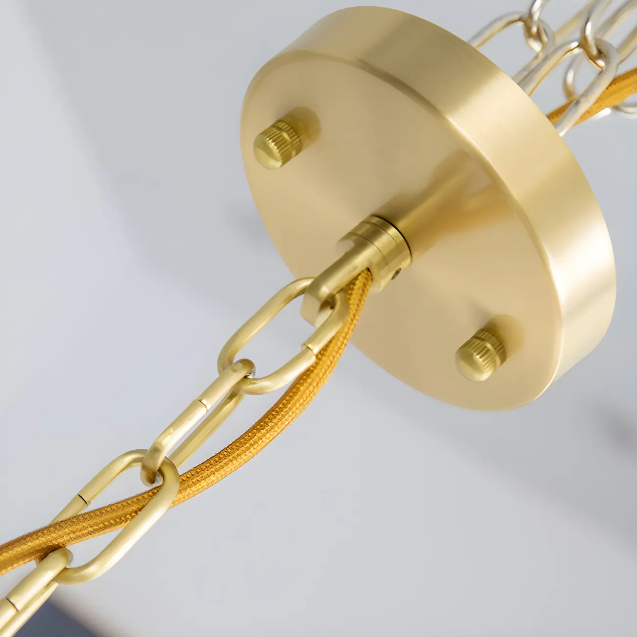 Gold Linear Metal Pleated Modern Chandelier Light