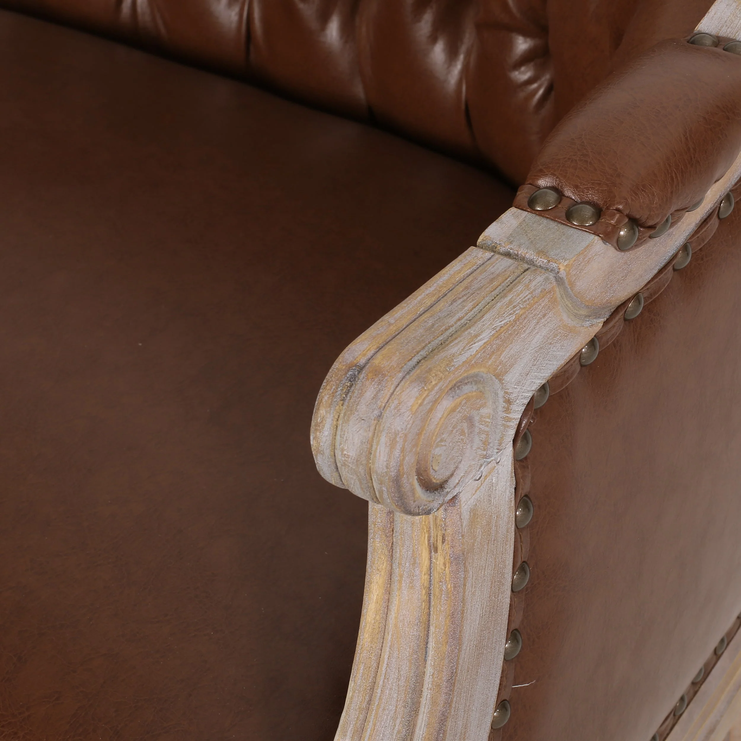 French Country Tufted Loveseat