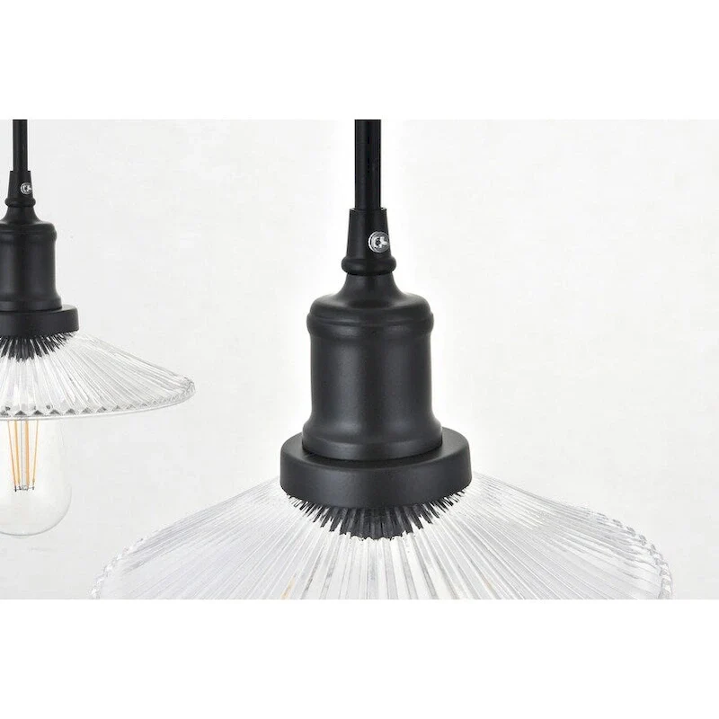Waltz 3 light black Pendant