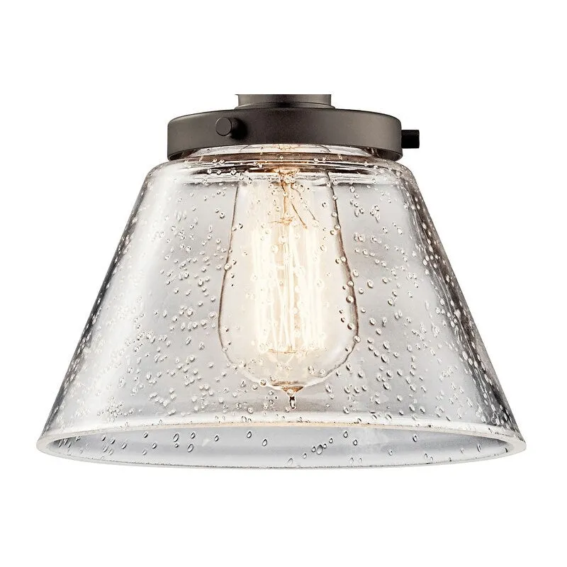 Kichler Avery Single Light 8  Wide Mini Pendant with Tapered Clear