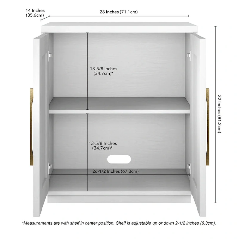 Tillman 28  Wide Rectangular Accent Cabinet - 28  Wide