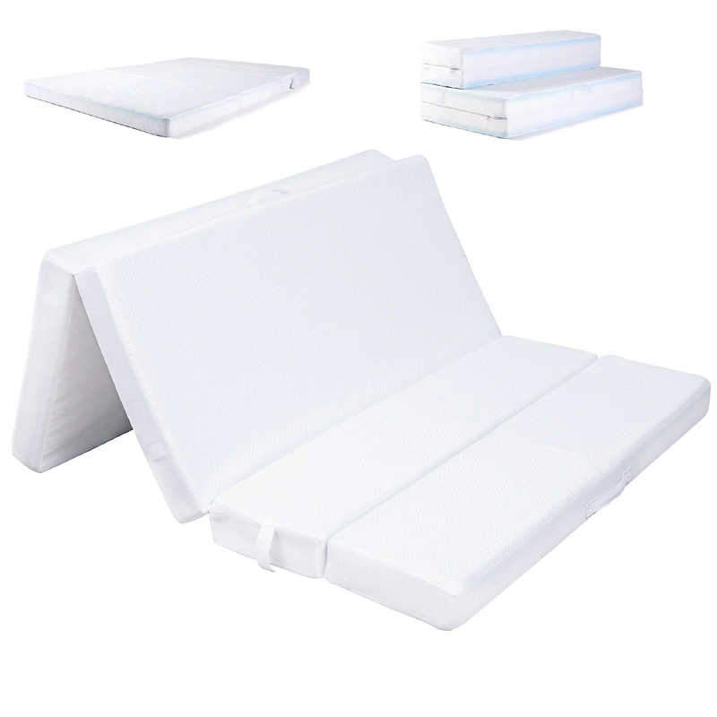 Cheer Collection 4 Folding Sofa Bed with 1 Gel Infused Memory Foam