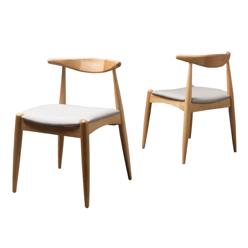 Francie Mid-Century Modern Dining Chairs (Set of 2) by Christopher Knight Home - 20.50 W x 20.25 L x 29.75 H