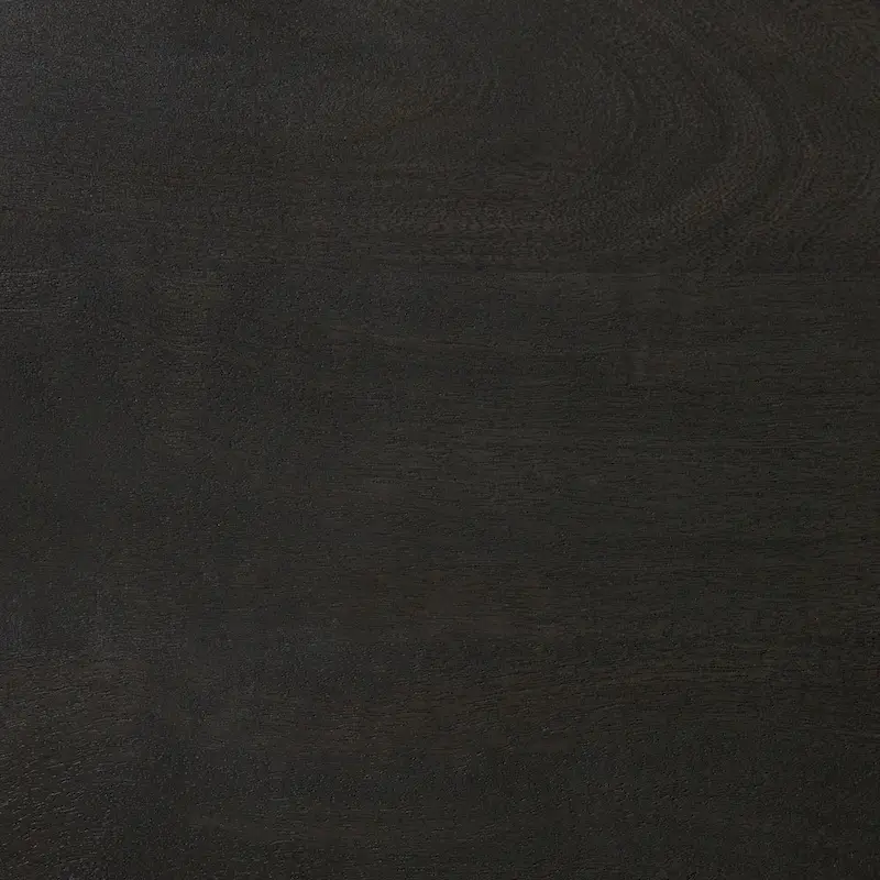 Maxwell Dark Brown Wood w/Black Metal Pedestal Round Side Table