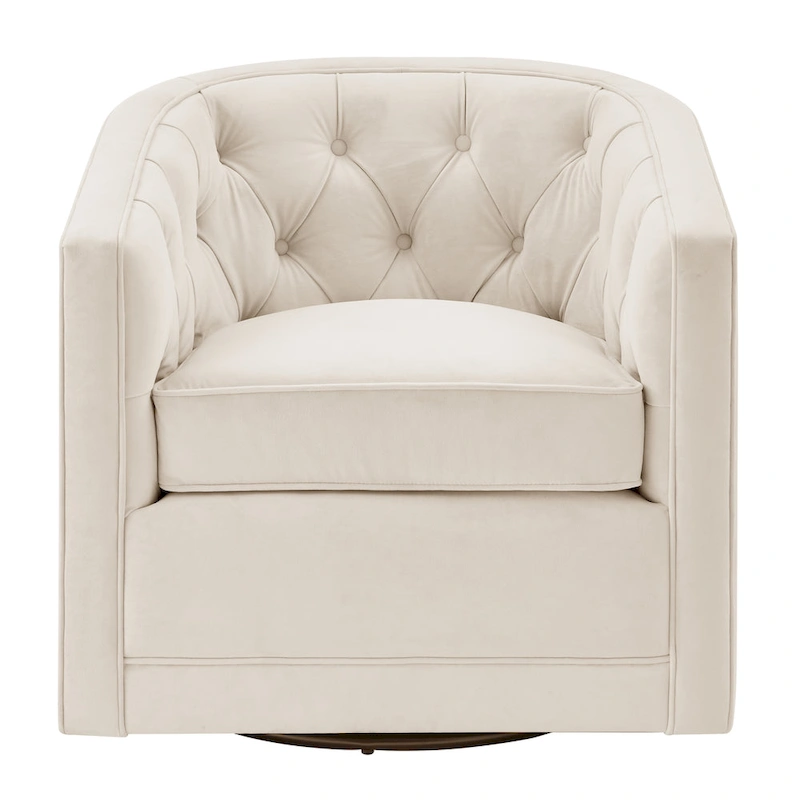 Walsh Fabric Swivel Barrel Chair