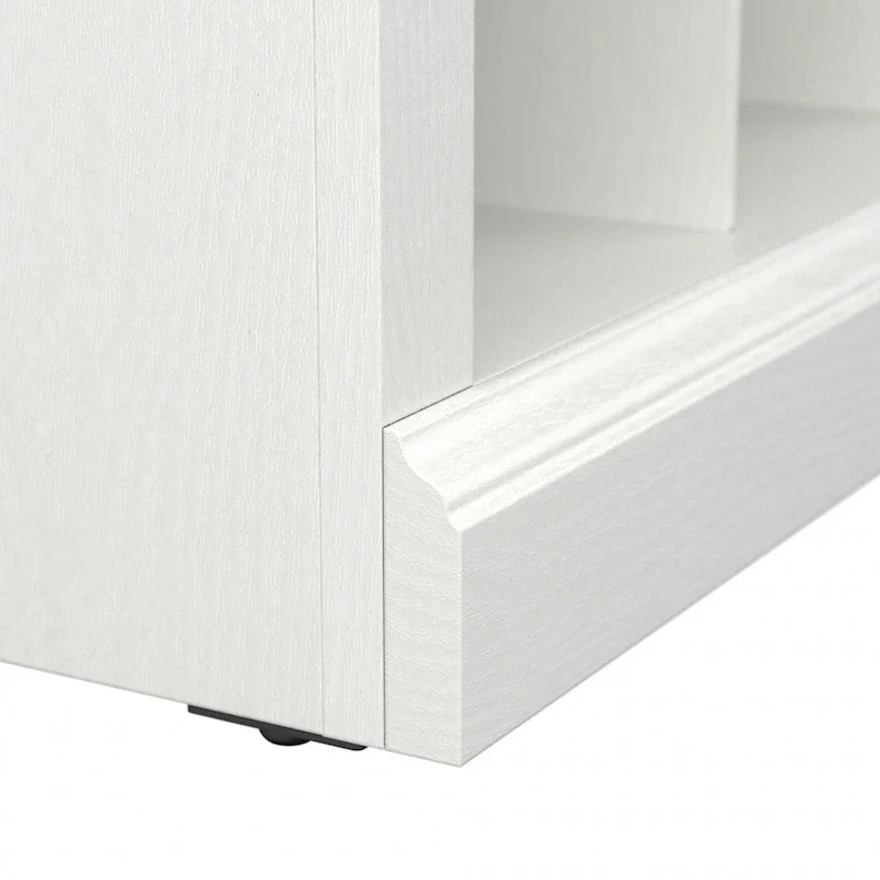 Woodland 24W Small Shoe Bench with Shelves by Bush Furniture