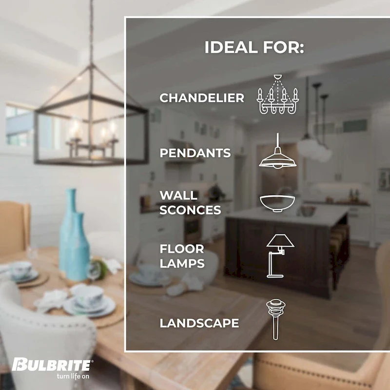 Bulbrite LED Filament Pack of (4) 3.5 Watt Mini T4 Light Bulbs with Clear Finish and Bi-Pin (G9) Base - Soft White Light