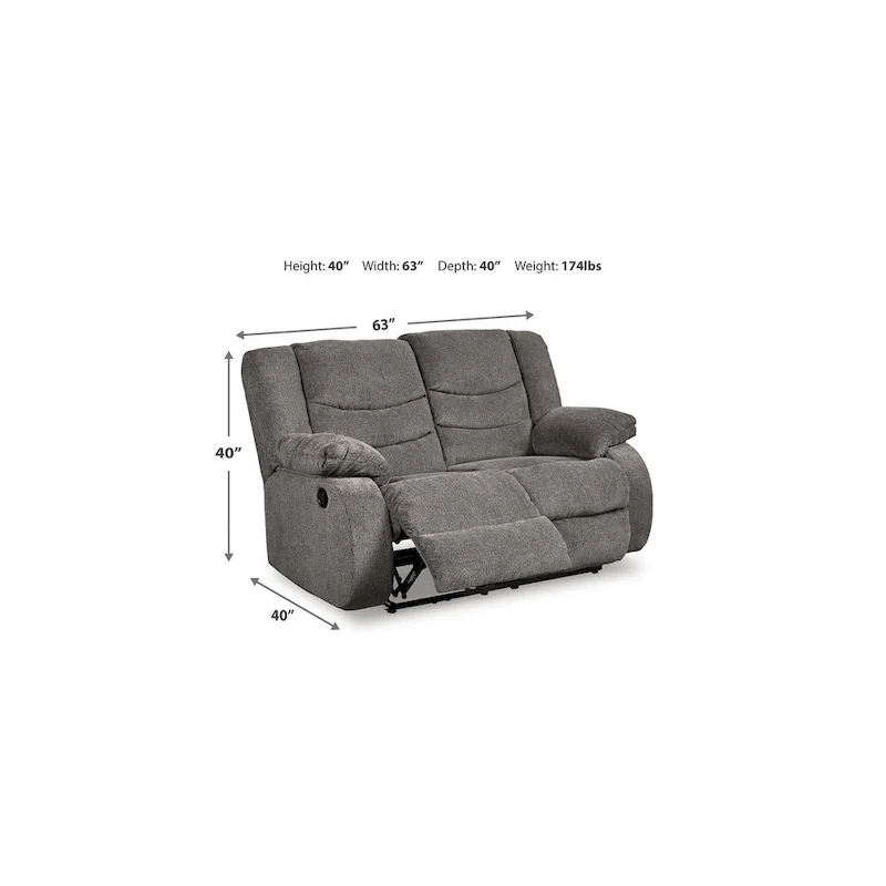 Signature Design by Ashley Tulen 3-Piece Upholstery Package - 87 W x 40 D x 40 H