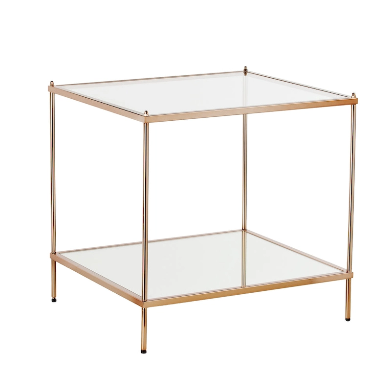 SEI Furniture Grant Glam Glass Side Table