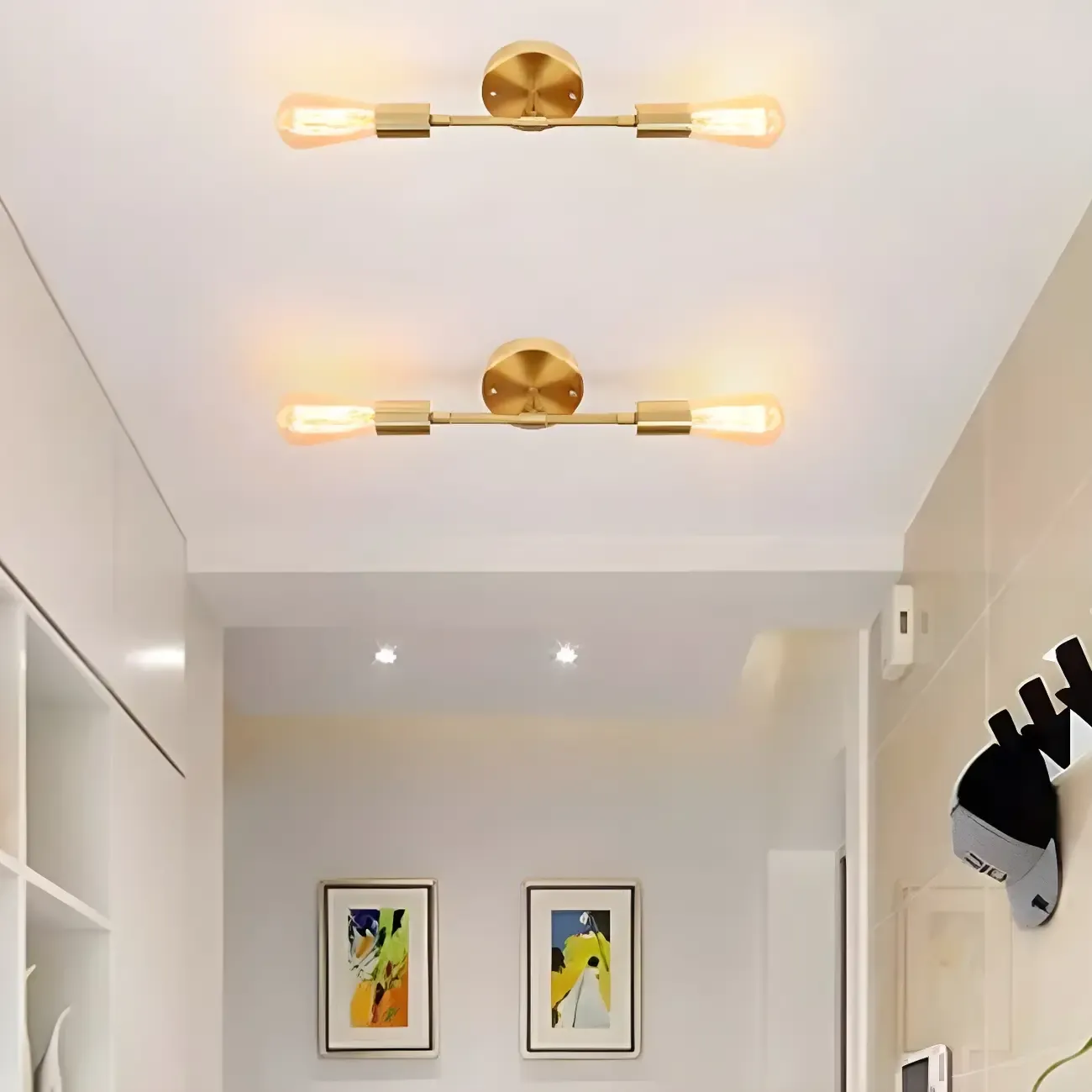 Modern Gold Up Down Bathroom Vanity Light