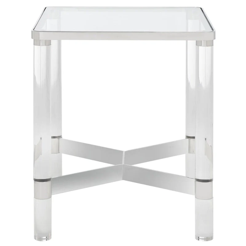 Acrylic Accent Table - 20 In W x 20 In D x 24 In H