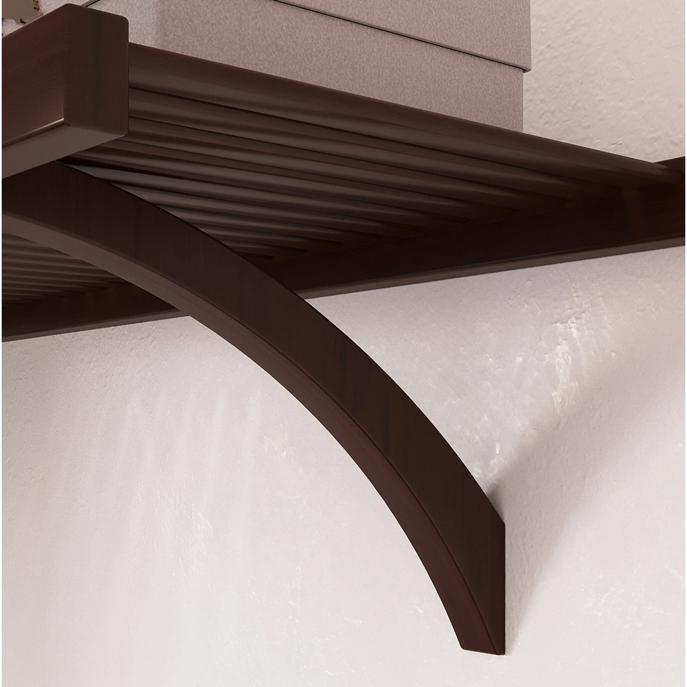 John Louis Home Solid Wood Reach-In Simplicity Closet System Espresso