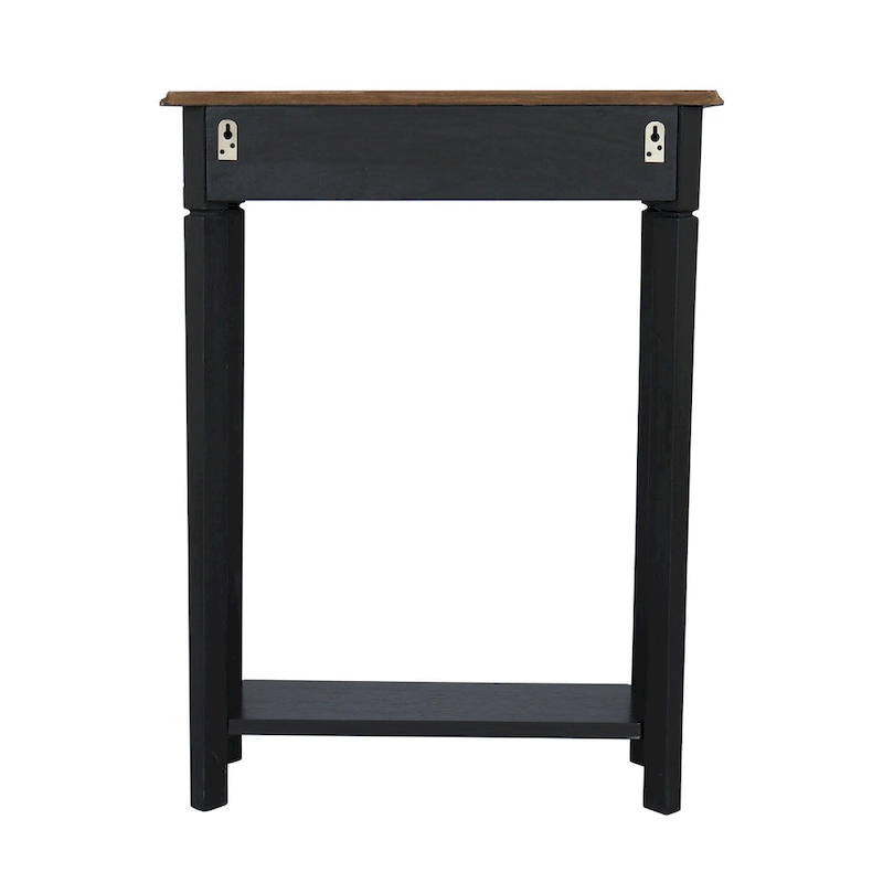 Marnie Two-tone 1-drawer Solid Wood Console Accent Table with Shelf by East at Main
