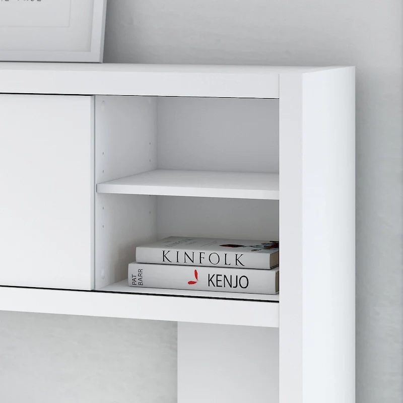 Echo L Shaped Desk with Hutch by Bush Business Furniture