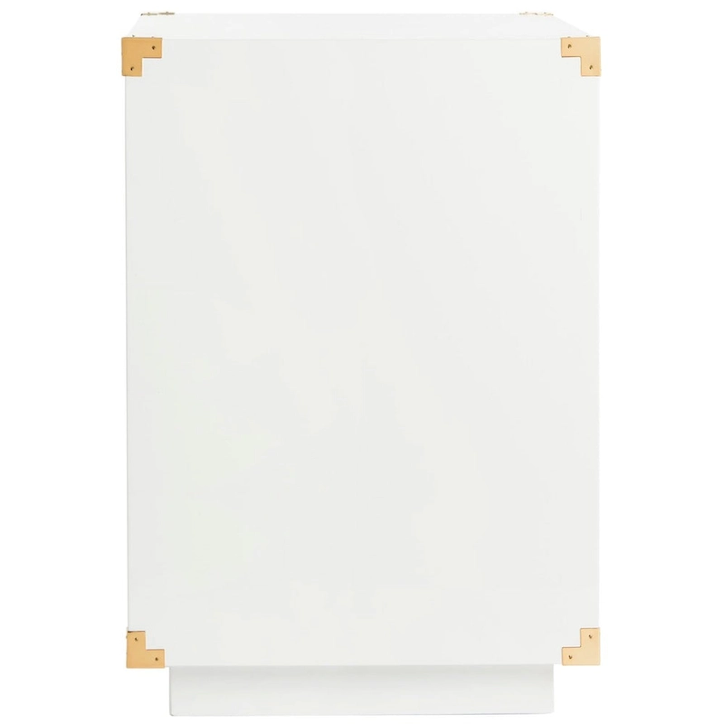 SAFAVIEH Couture Gilberte Lacquer Side Table - 24 In W x 18 In D x 26 In H - 24Wx18Dx26H