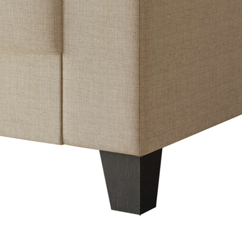 Simple Style Linen Upholstered Sofa