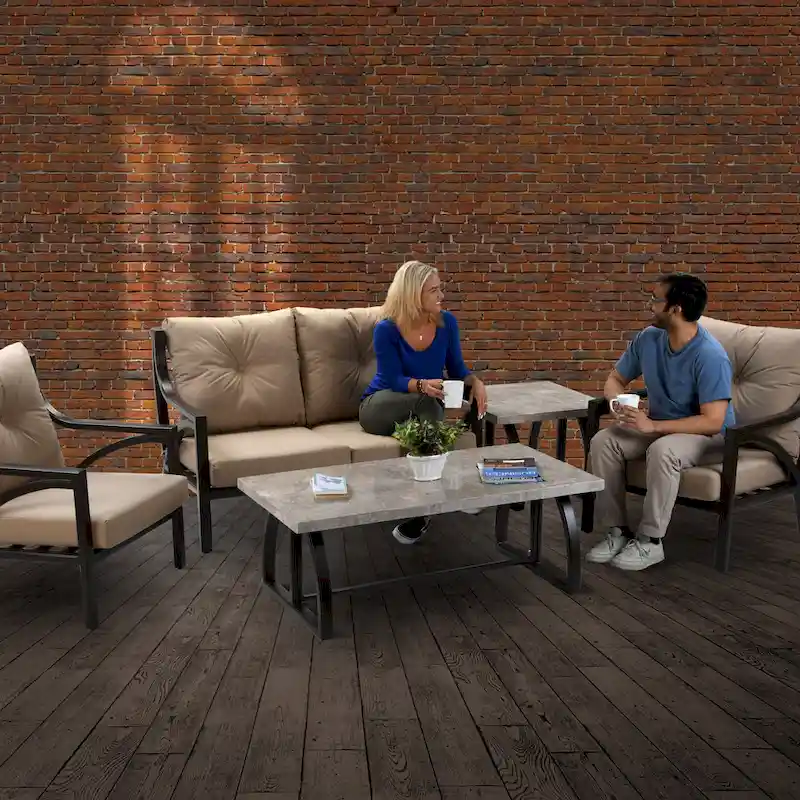 5-Piece Carlton All Weather Patio Set by National Tree Company - N/A