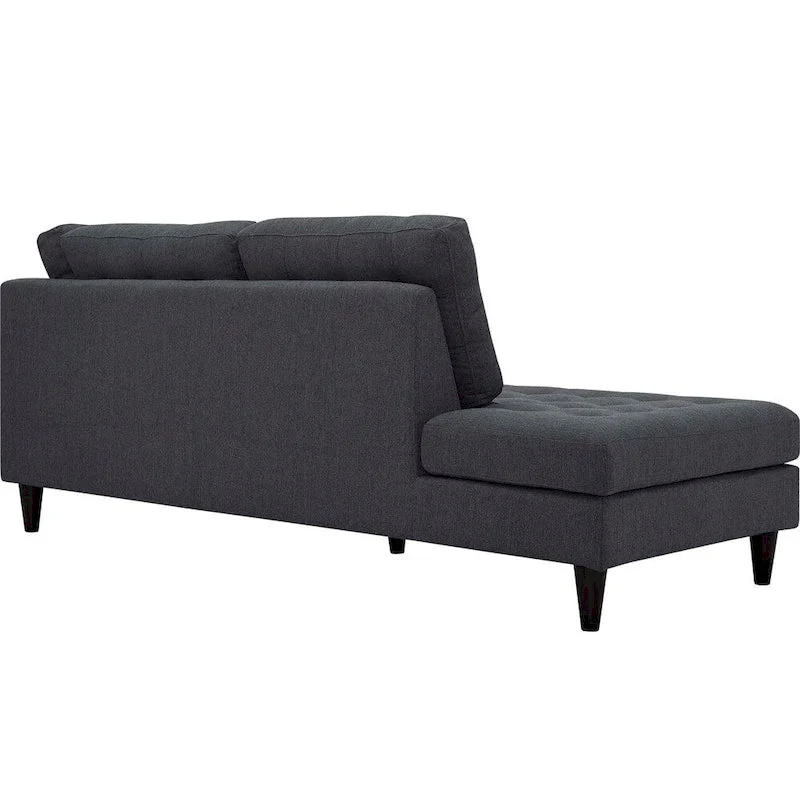 2 Piece Upholstered Fabric Left Facing Bumper Sectional