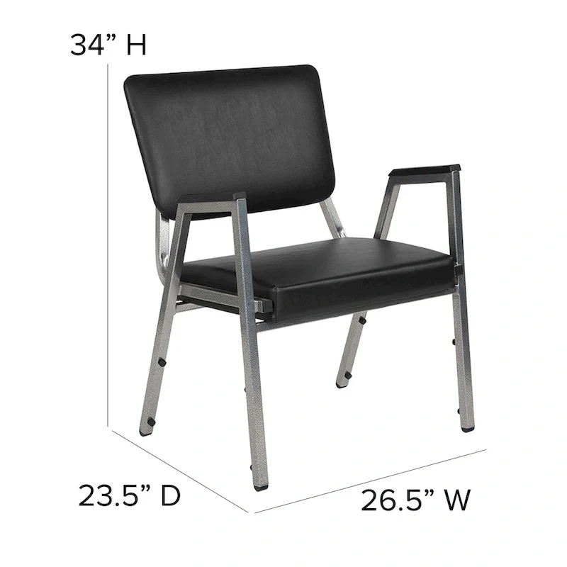 1500 lb. Rated Antimicrobial Bariatric Medical Reception Chair