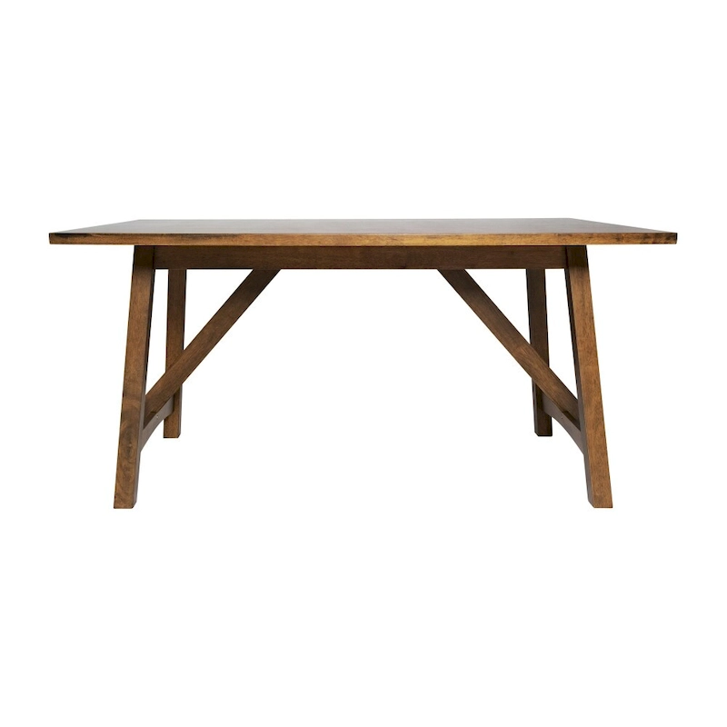 Solid Wood Commercial Grade Trestle Base Dining Table