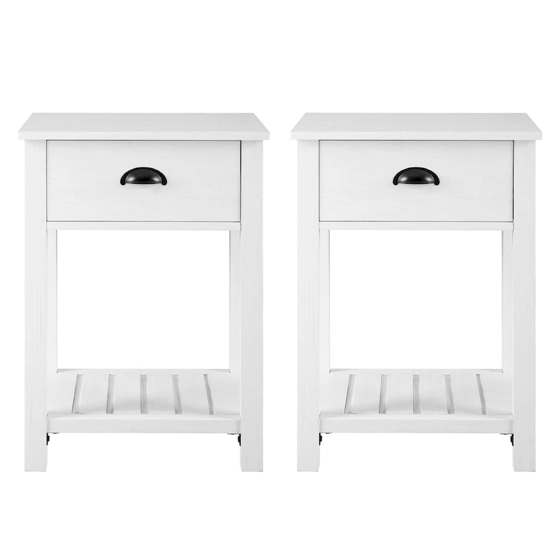 Middlebrook One-Drawer Farmhouse Nightstand, Set of 2