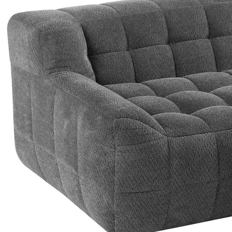 GDFStudio Tobey Modern 64.5 Square-Tufted Velvet Compression Foam Loveseat