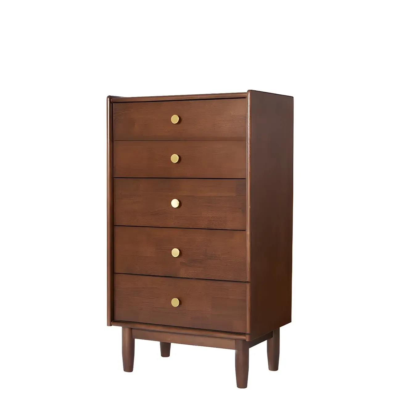 Traditional Brown Wooden Dresser with 6-Soft Closing Drawers