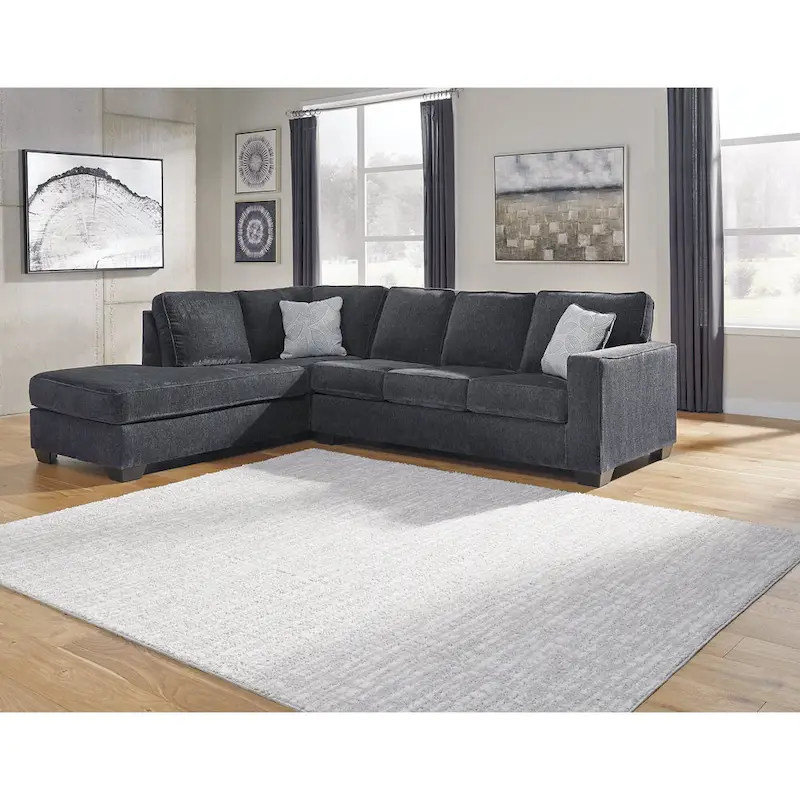 2-Piece Sleeper Sectional Sofa with Chaise - 110W x 90D x 37H