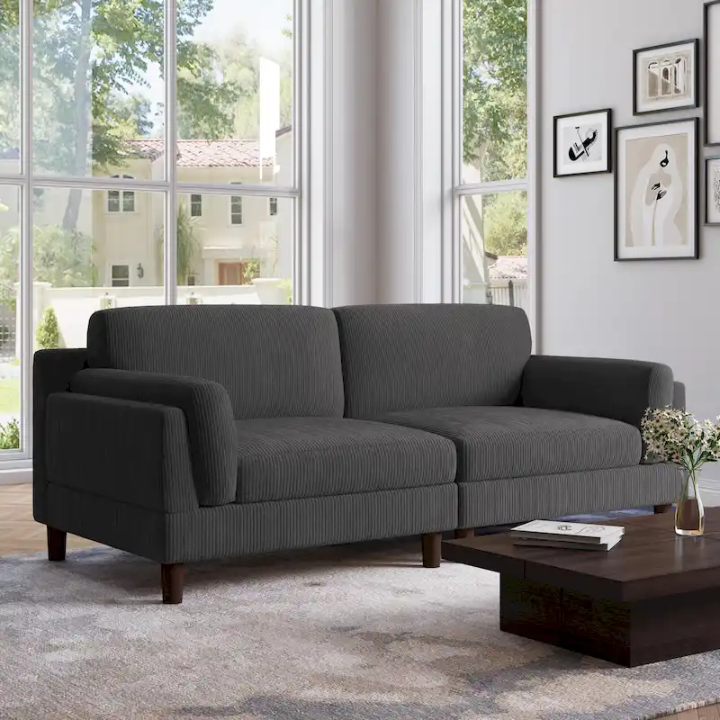 90 inch Deep Seat Sofa Comfy Couch for Living Room