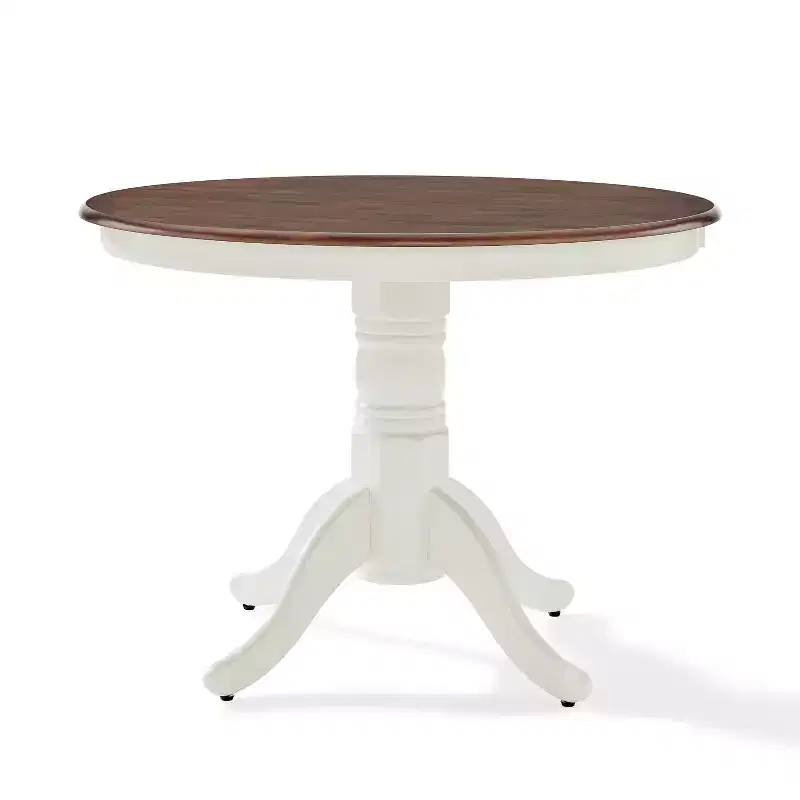 Shelby Round Dining Table Distressed White - Crosley