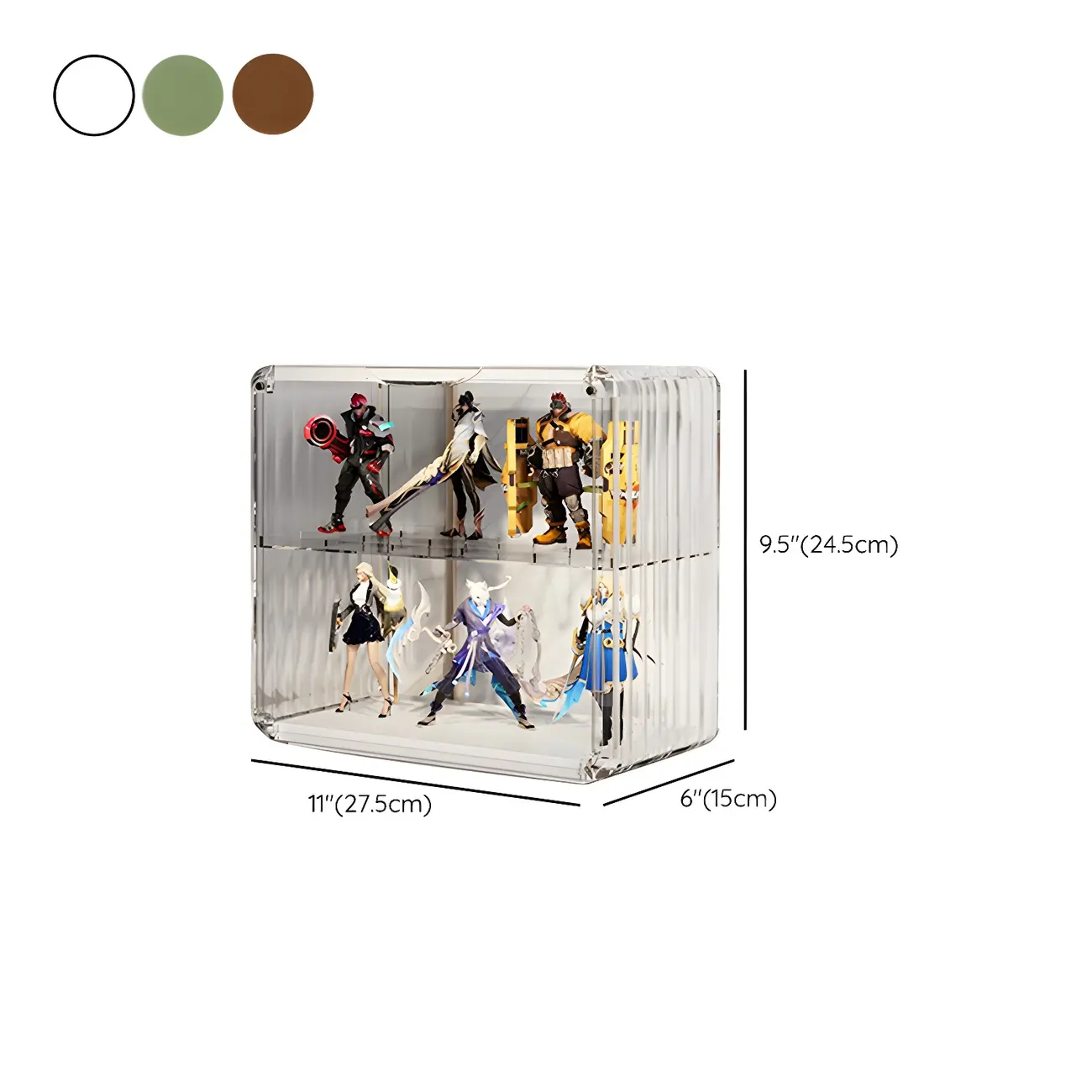 Living Room Stackable Clear Acrylic Display Cabinet