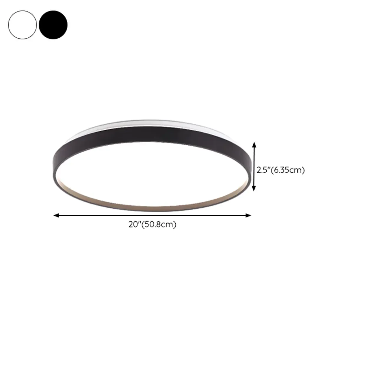 Stylish Circular Acrylic Flush Ceiling Light in Multi Dimming