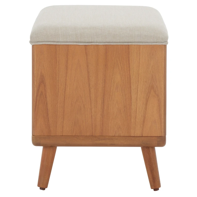 SAFAVIEH Marilla Open Shelf Bench with Cushion - 20  W x 15  D x 18  H - 20Wx15Dx18H