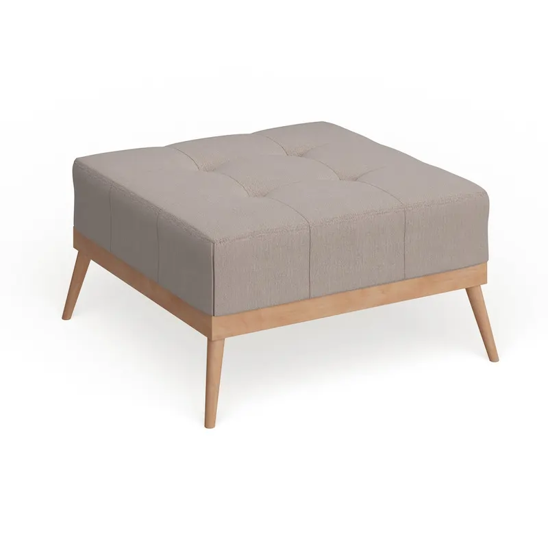 Christopher Knight Home Carson Lund Mid-century Tufted Fabric Square Ottoman Table