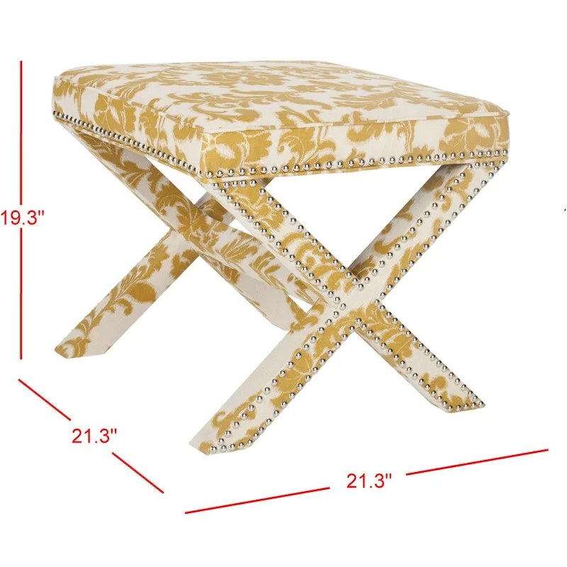 SAFAVIEH Shavonne X-Bench Ottoman